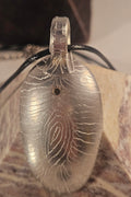 Pendentif "feuille" en argent
