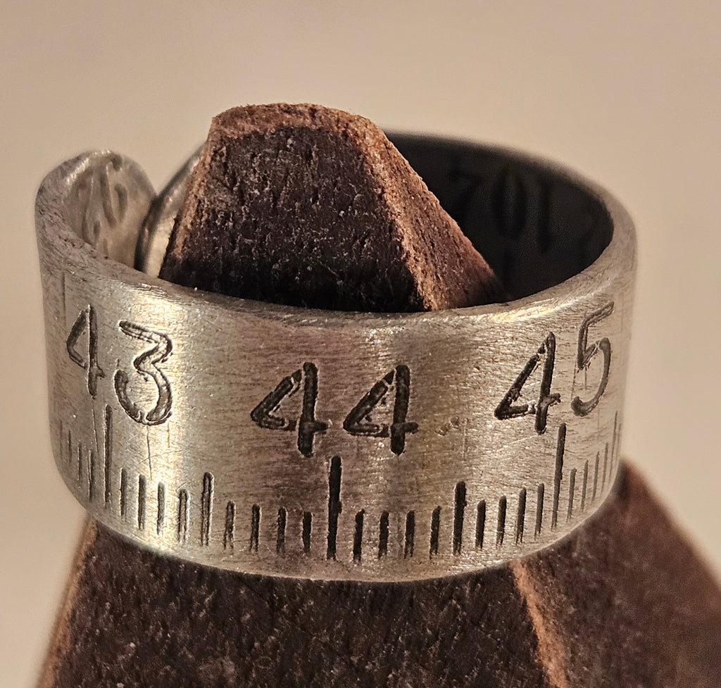 Bague "mètre" en aluminium