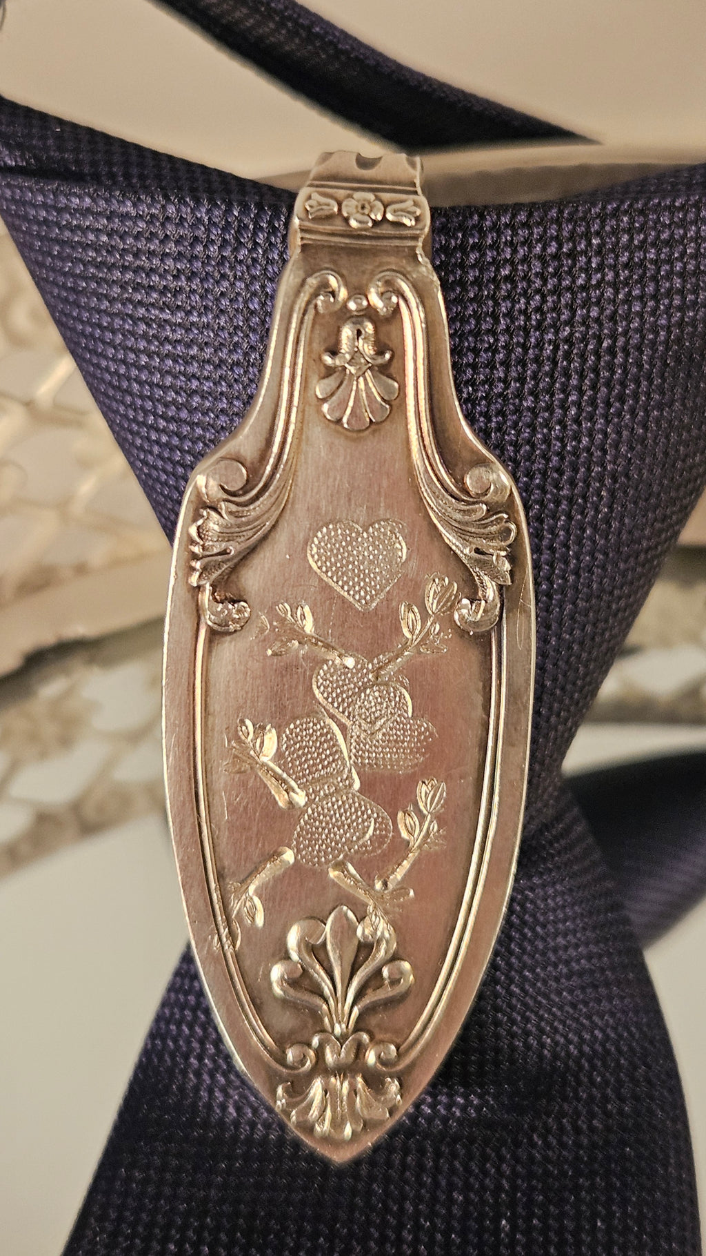 Bijou de cravate ou de foulard en argent